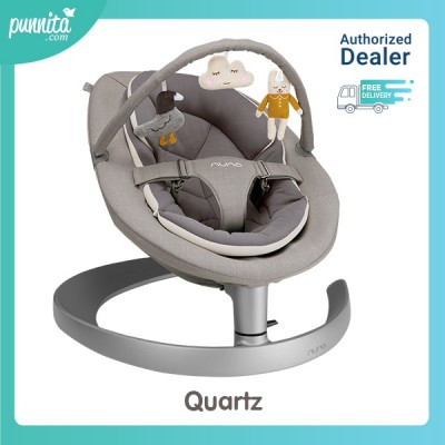 NUNA Soother Leaf Grow with Toy bar สุดยอดเปลไกวด้วยแรงโมเมนตัม - Quartz